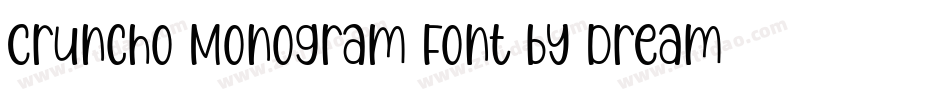 Cruncho Monogram Font by Dreamink (7NTypes)字体转换